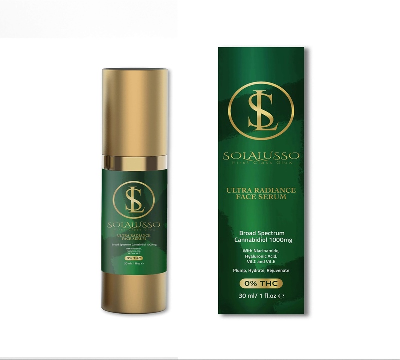 Solalusso Ultra Radiance Face Serum CBD 1000mg